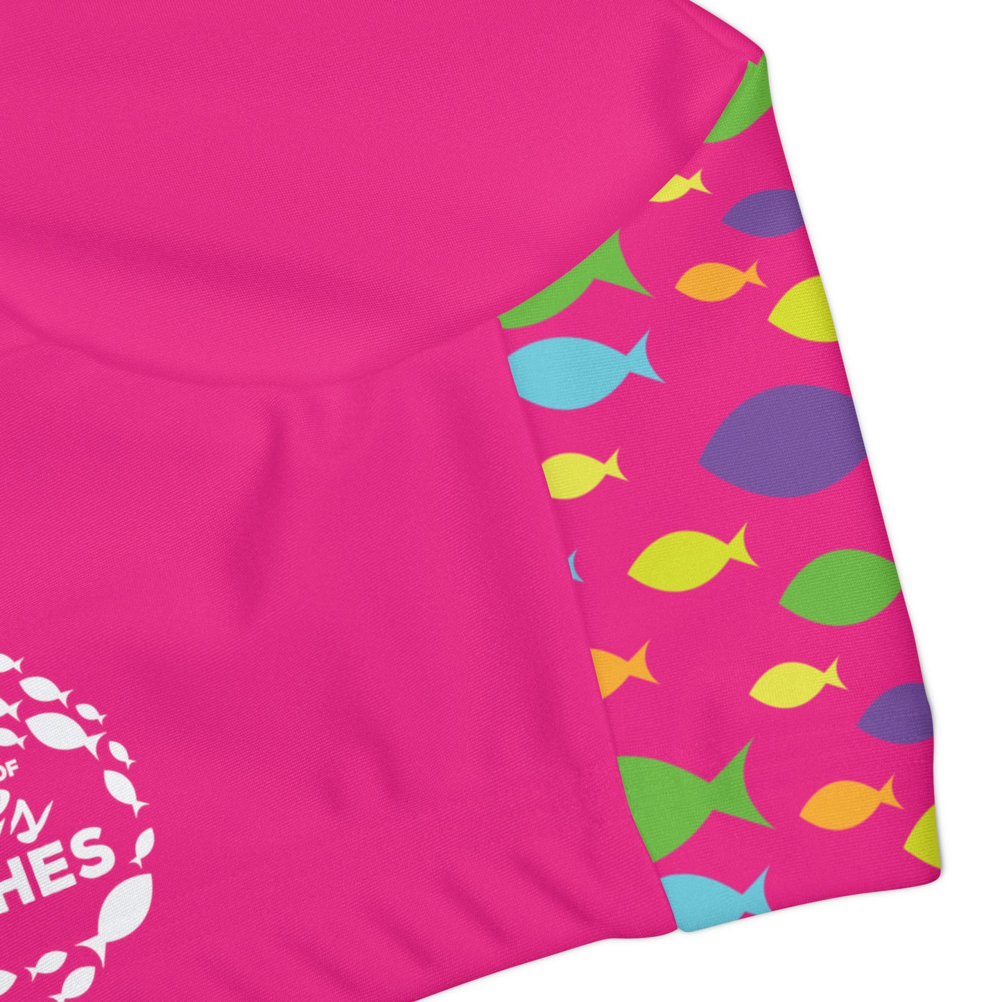 Children/Teen Bikini Top - BRIGHTSwim Fish Print Pink