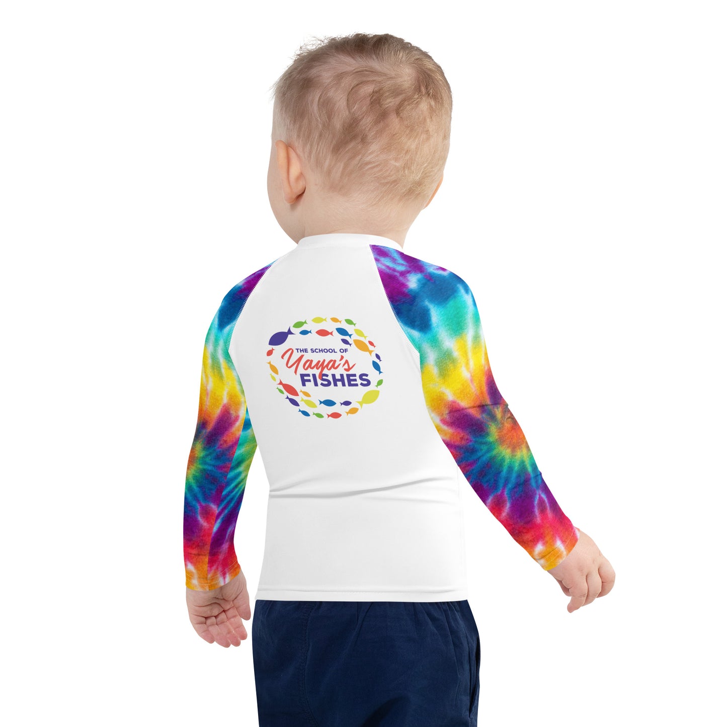 Toddler/Children's Rash Guard - Tie Dye Sleeves