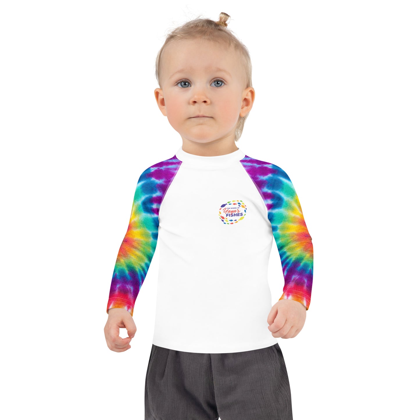 Toddler/Children's Rash Guard - Tie Dye Sleeves