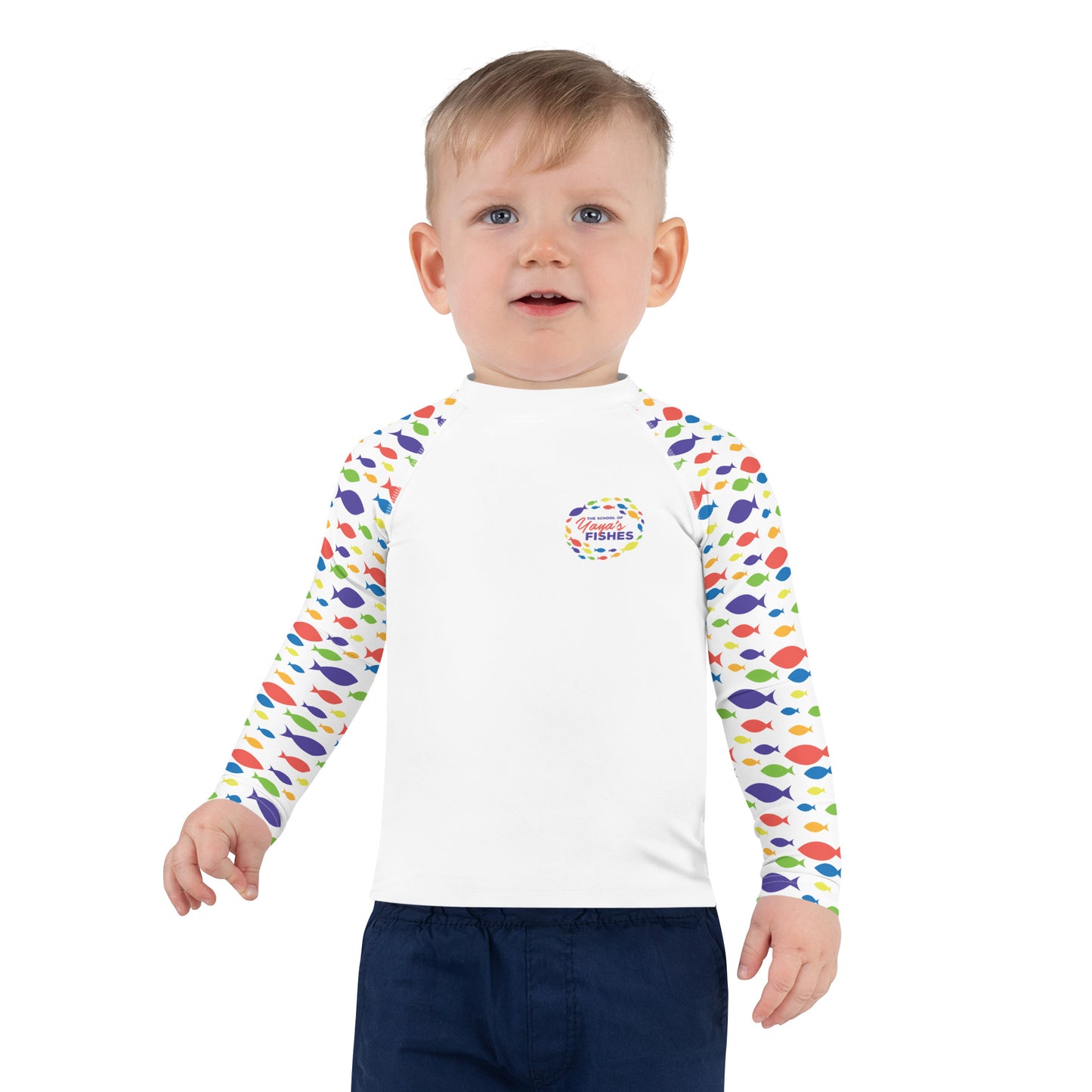 Toddler/Children's Rash Guard - White