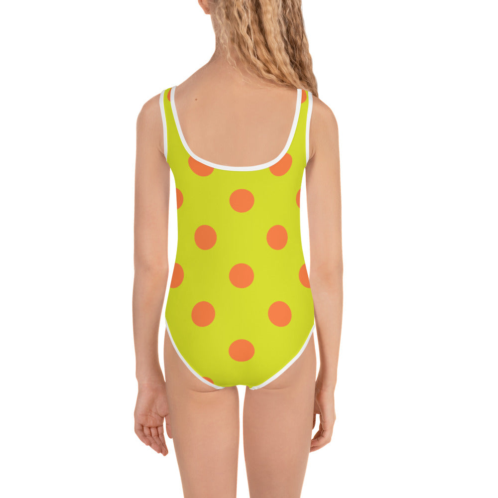 Toddler/Children Swimsuit - BRIGHTSwim Yellow Polka Dot