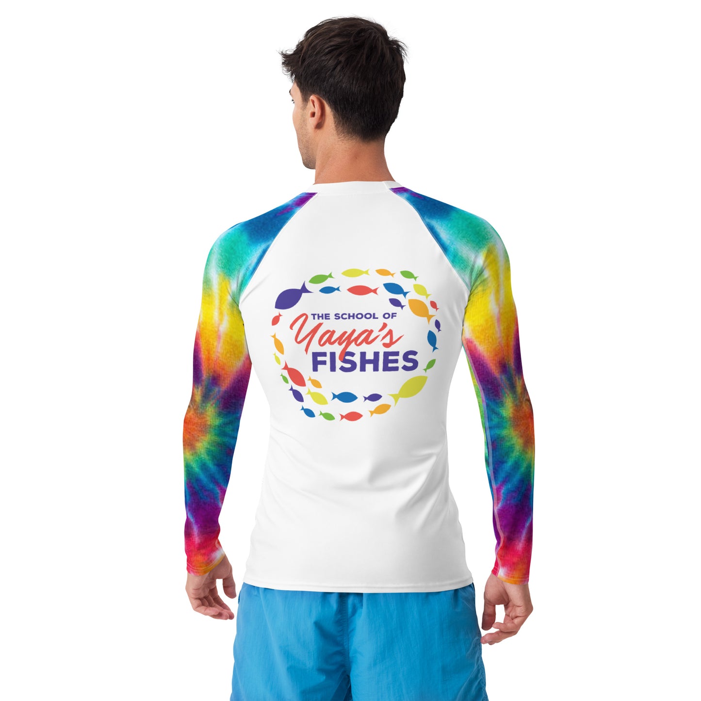 Men's Rash Guard - Tie Dye Sleeves