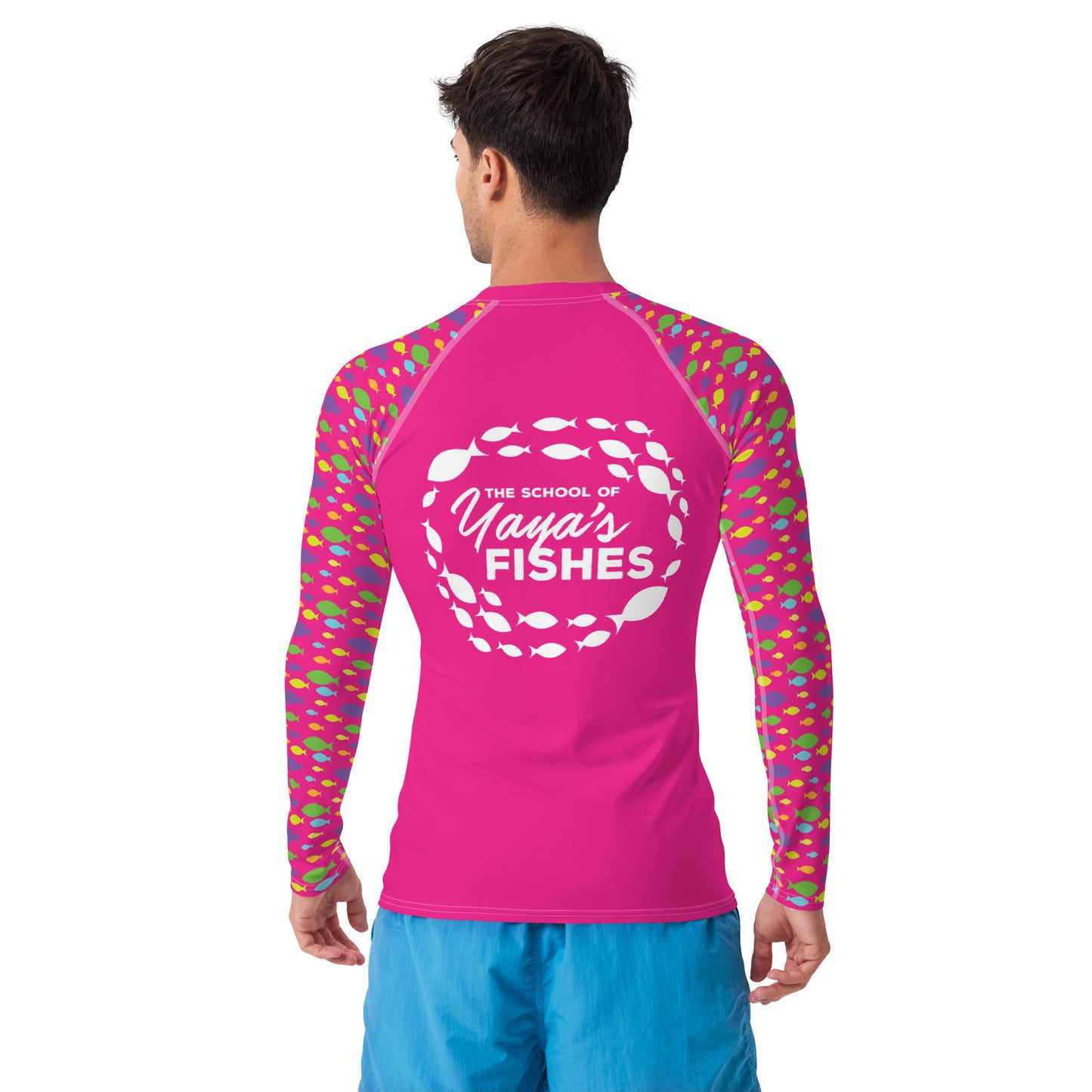 Men's Rash Guard - Hot Pink