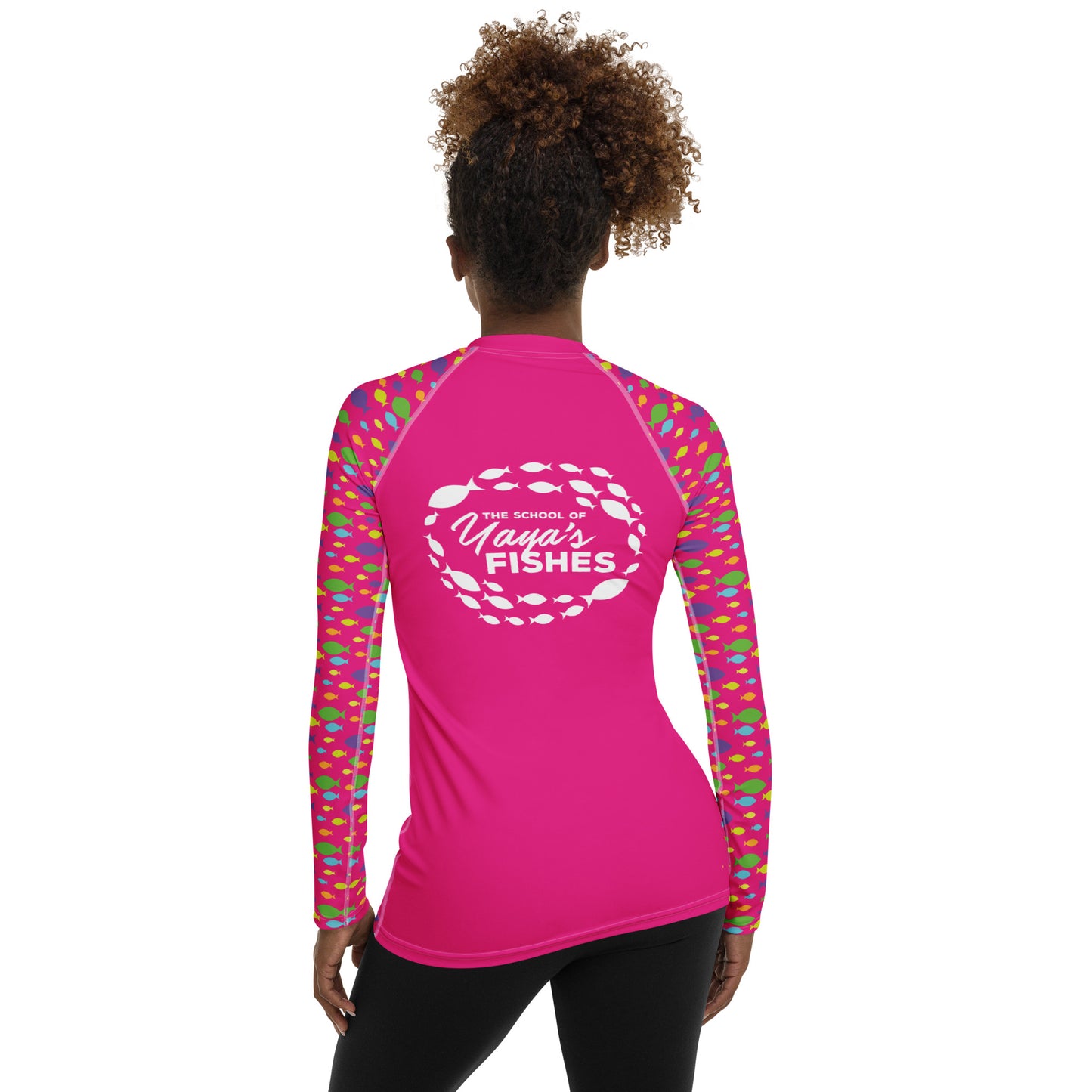 Women's Rash Guard - Hot Pink