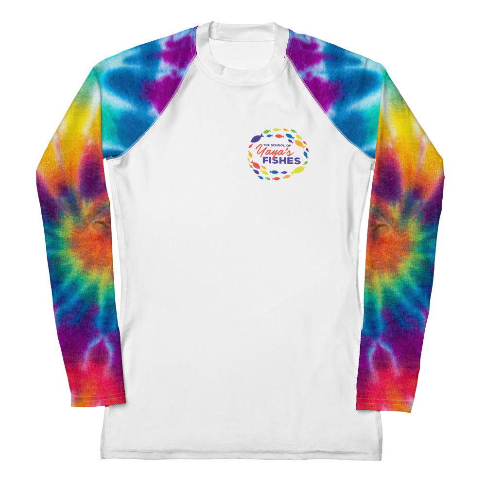 Women's Rash Guard - Tie Dye Sleeves