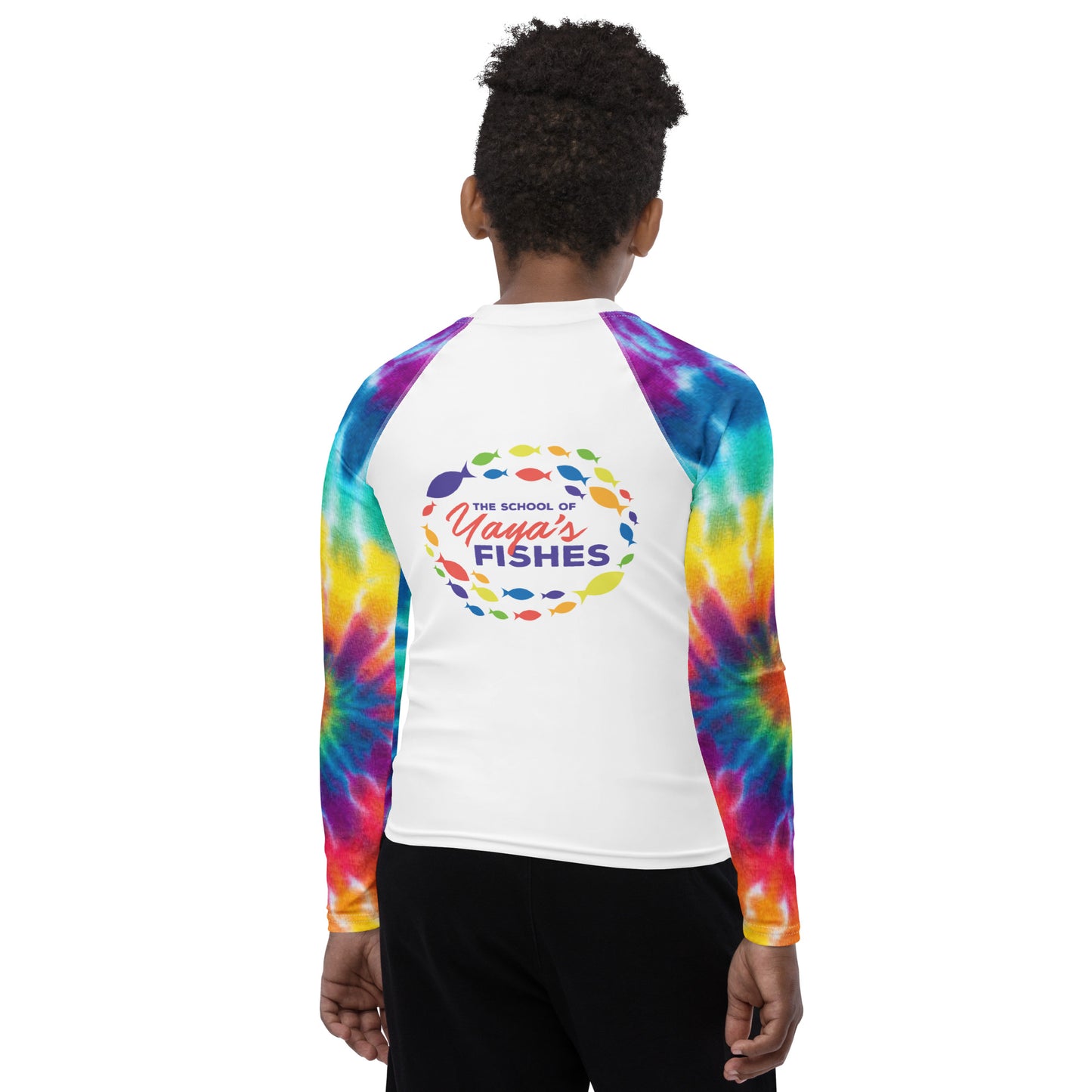 Children/Teen Rash Guard - Tie Dye Sleeves