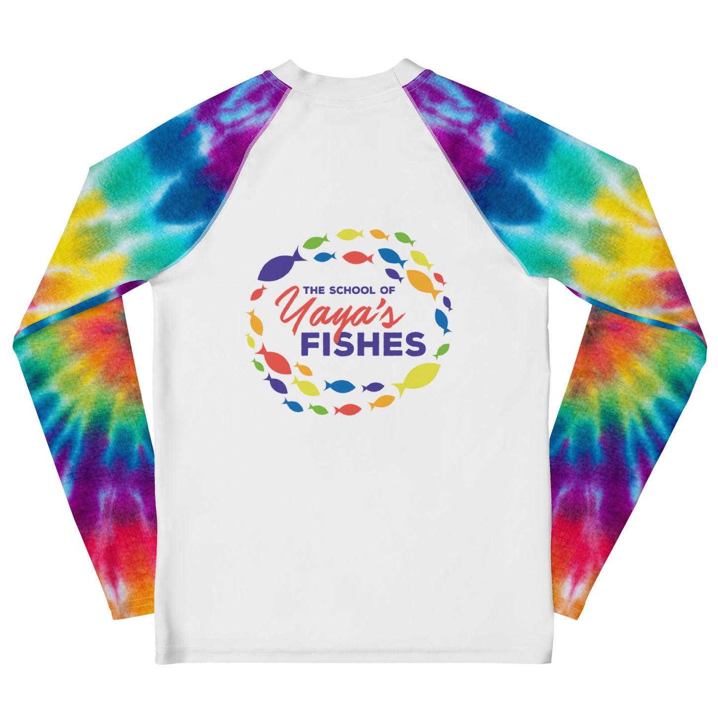 Children/Teen Rash Guard - Tie Dye Sleeves