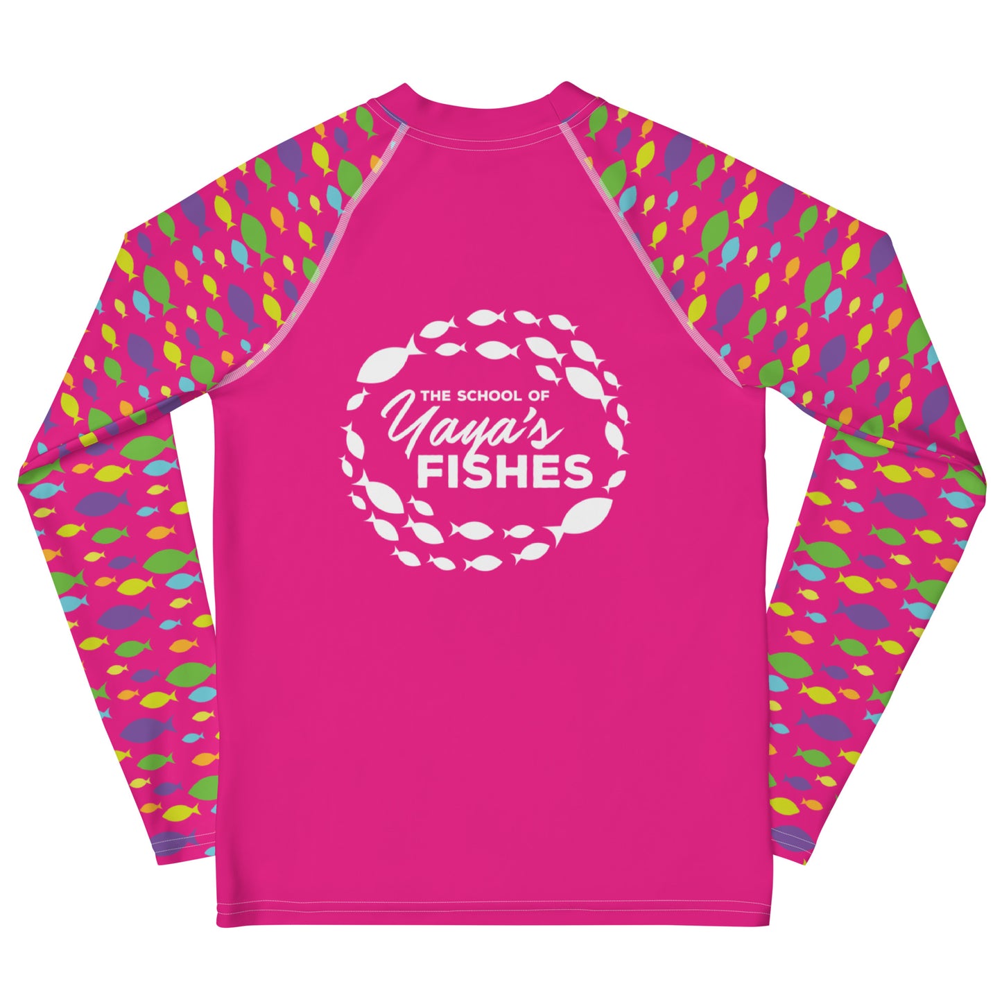 Youth Rash Guard - Hot Pink