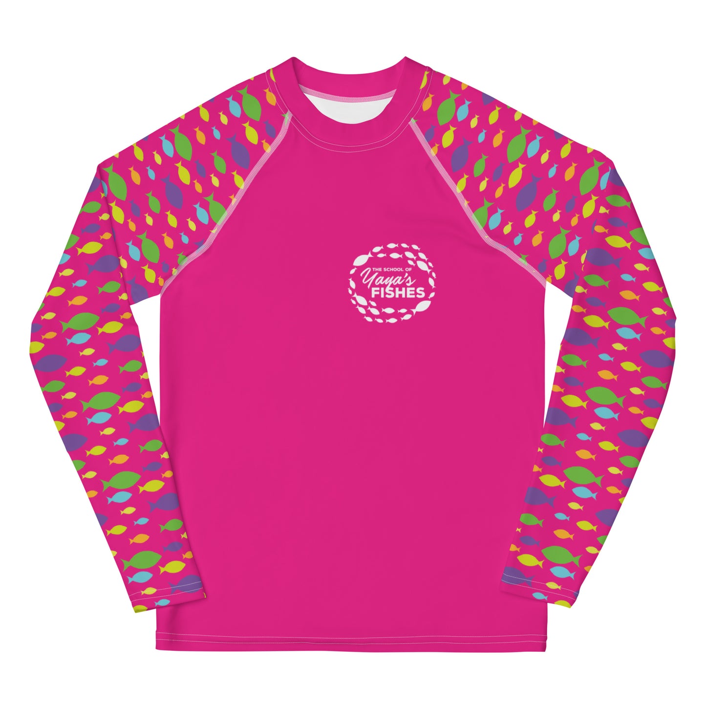 Youth Rash Guard - Hot Pink