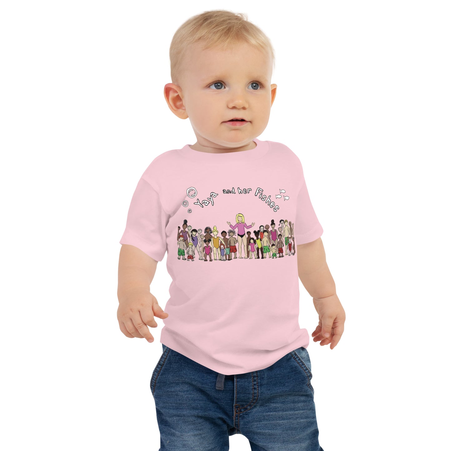 Baby Short Sleeve Tee - Yaya and Her Fishes