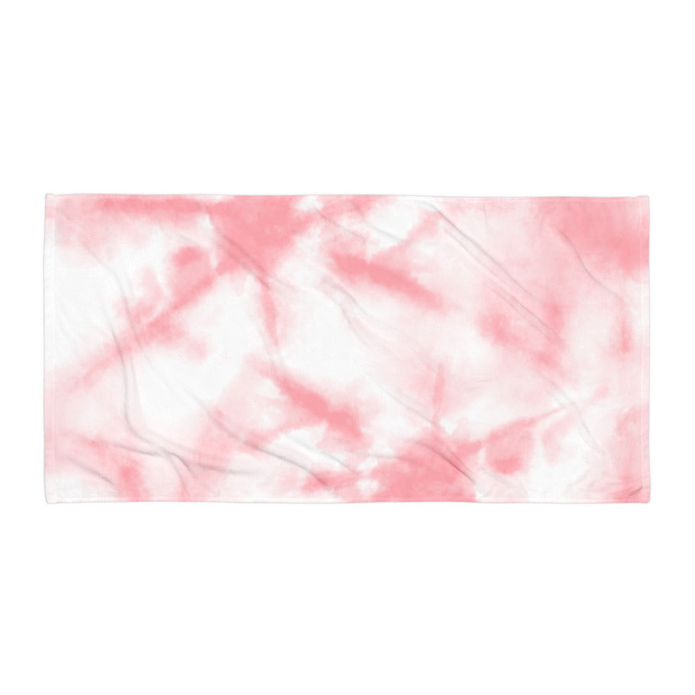 Beach Towel - Pink Tie Dye