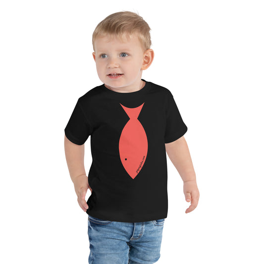 Toddler Tee - Fish Tie (Red)