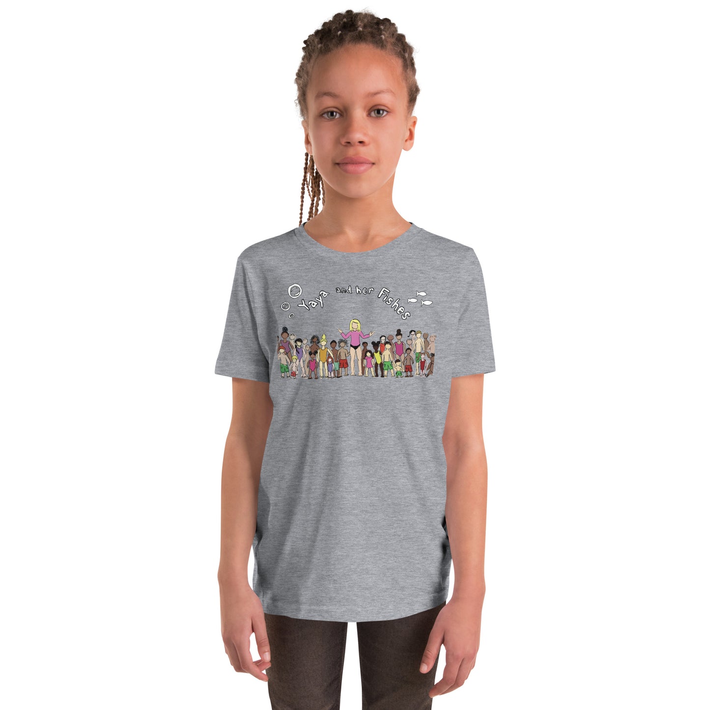 Youth Short Sleeve Tee - Yaya and Her Fishes