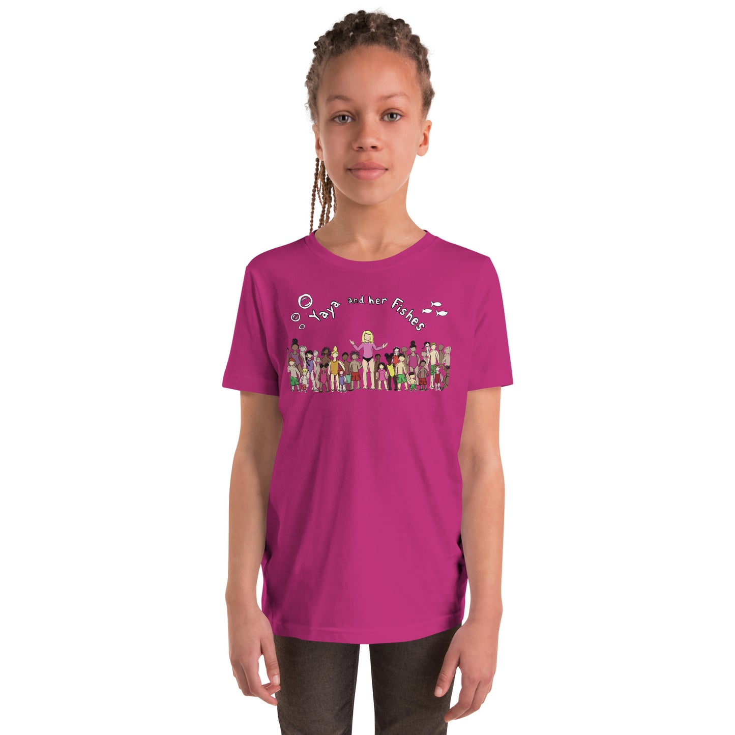 Youth Short Sleeve Tee - Yaya and Her Fishes