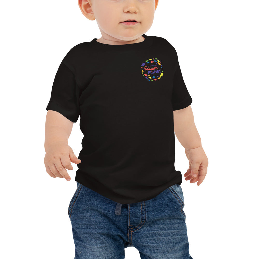 Description: Black Tee with The School of Yaya’s Fishes Logo on the front AND back