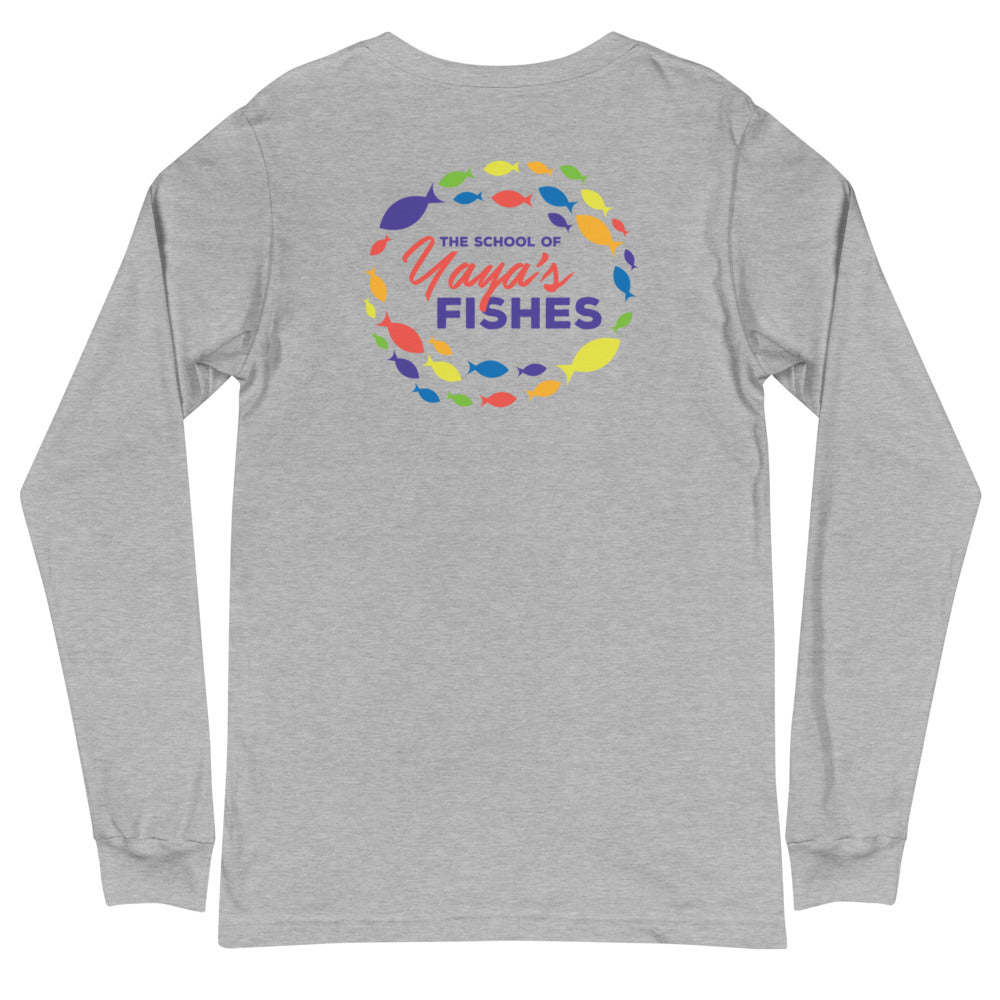 Unisex Long Sleeve Tee - Yaya's Fishes Logo