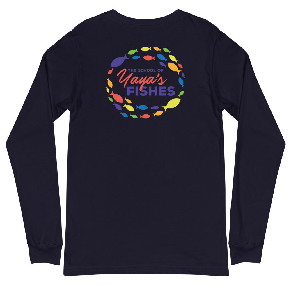 Unisex Long Sleeve Tee - Yaya's Fishes Logo