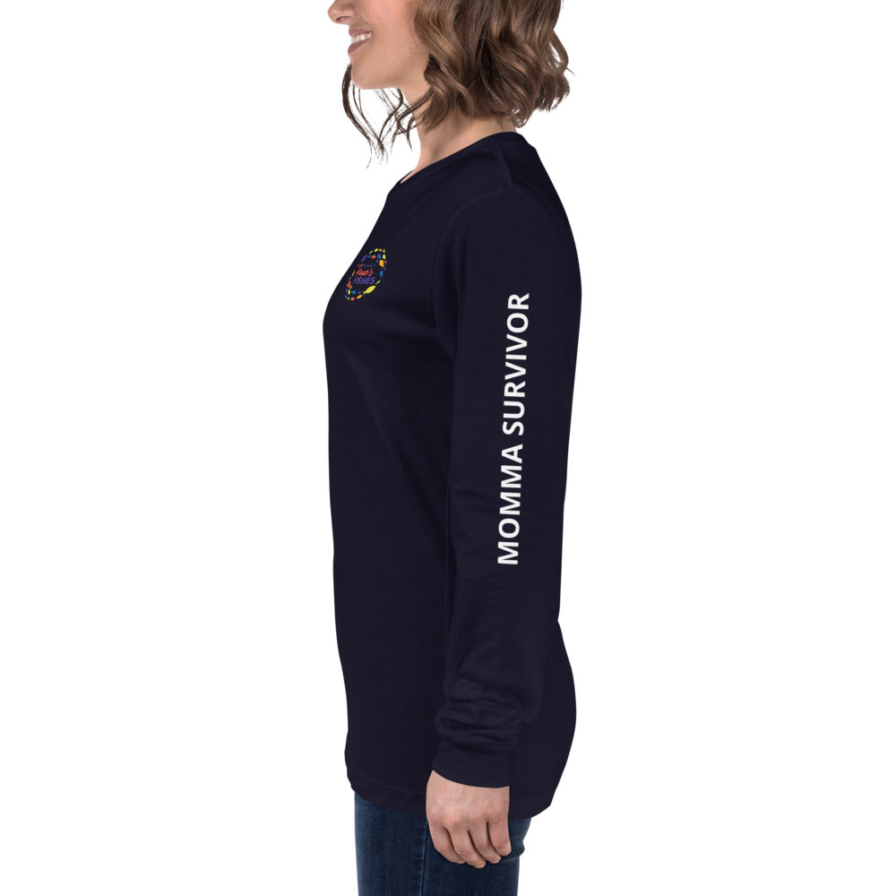 Unisex Long Sleeve Tee - Momma Survivor