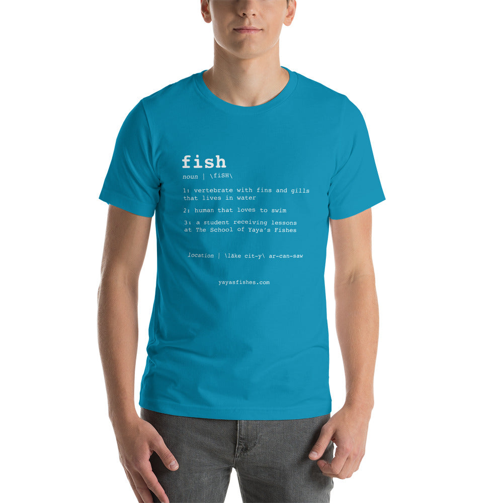 Unisex Short Sleeve Tee - Fish Definition (Dark)