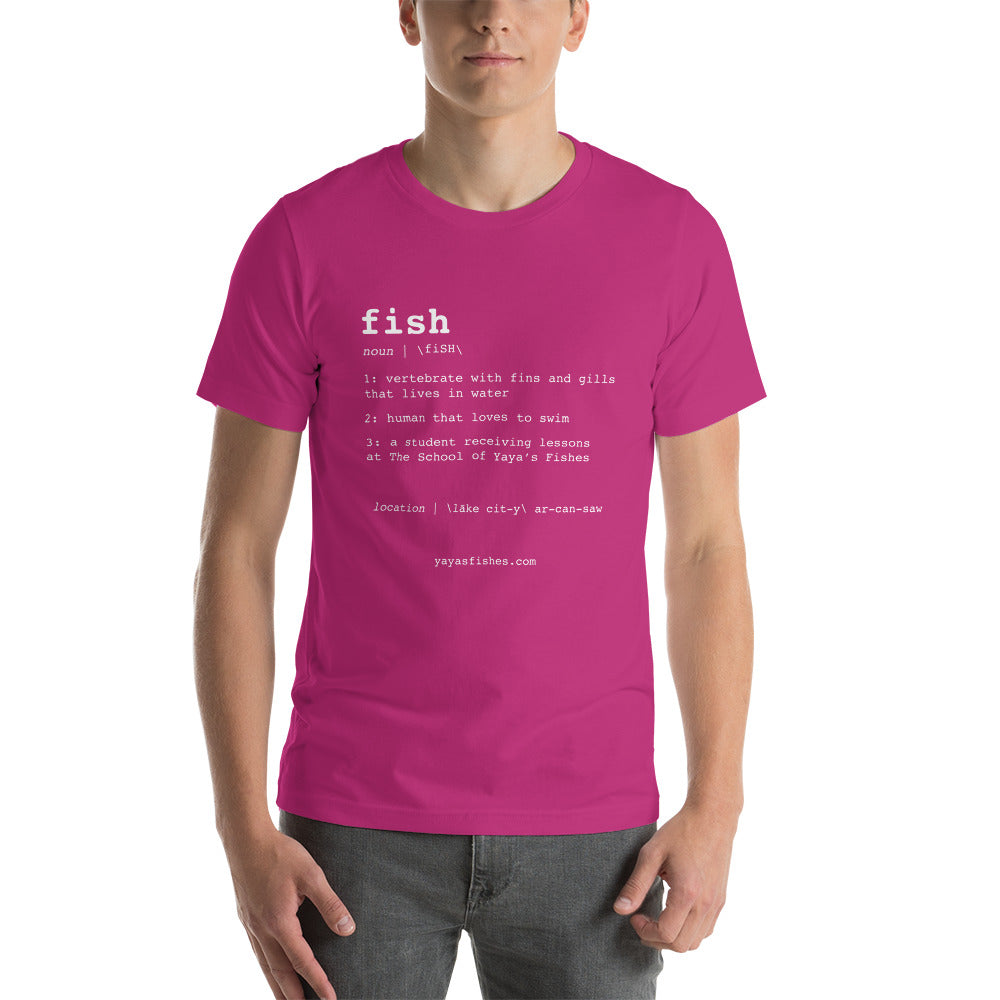 Unisex Short Sleeve Tee - Fish Definition (Dark)