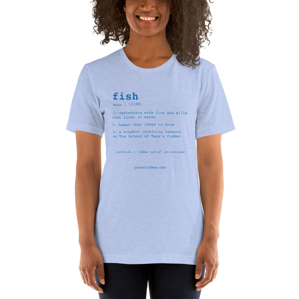 Unisex Short Sleeve Tee - Fish Definition (Light)