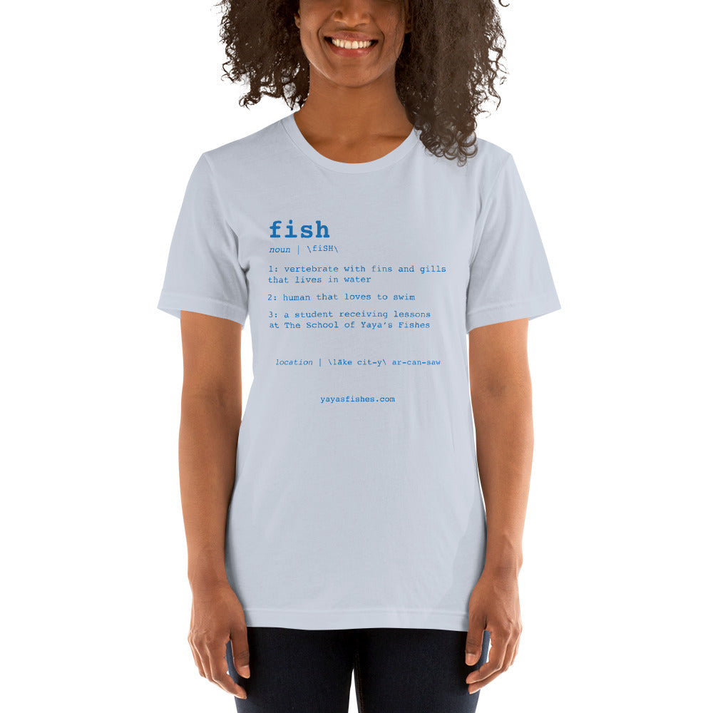 Unisex Short Sleeve Tee - Fish Definition (Light)