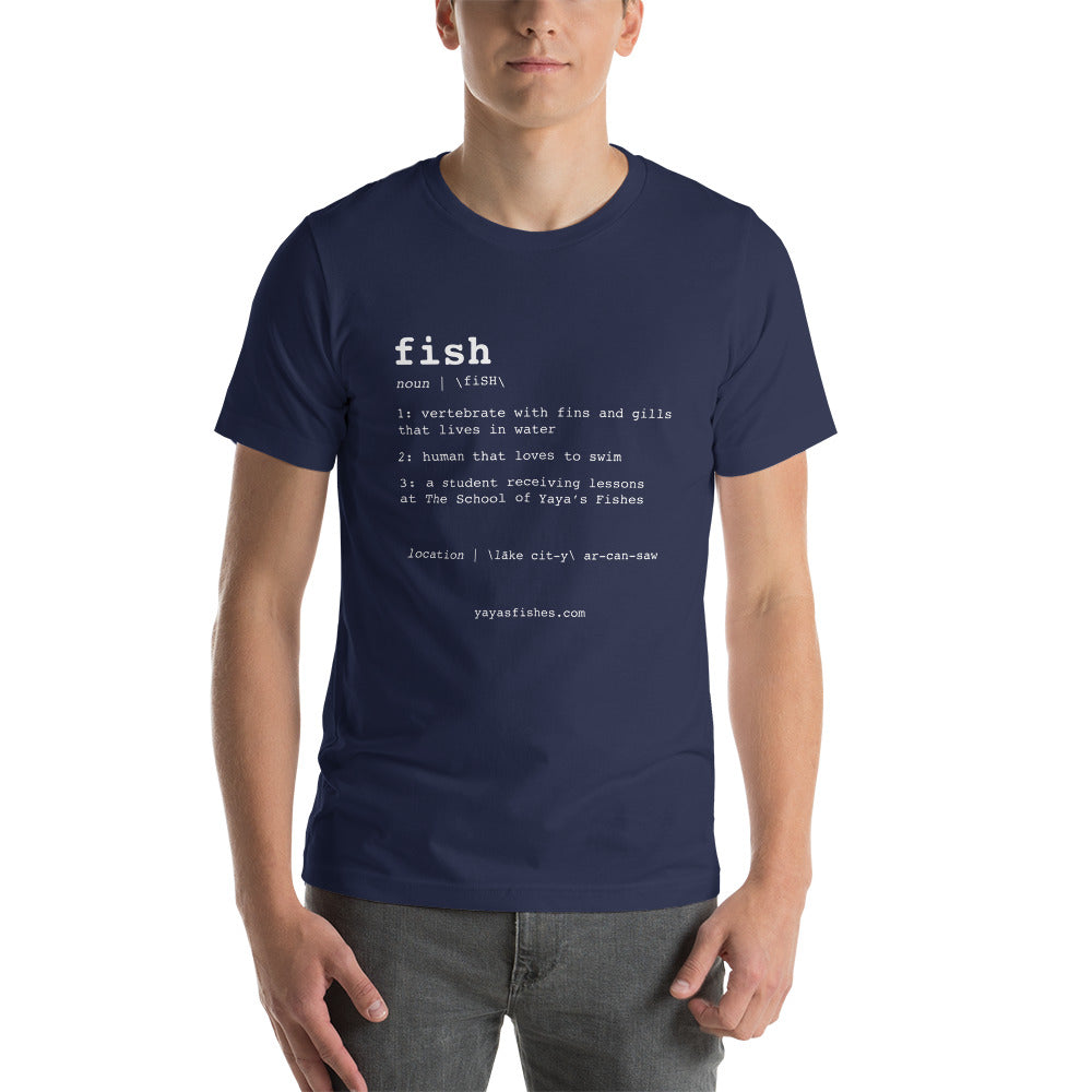 Unisex Short Sleeve Tee - Fish Definition (Dark)