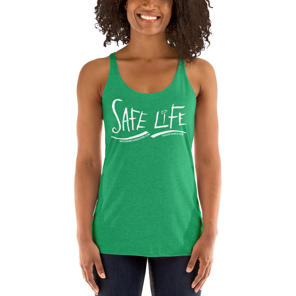 Women's Racerback Tank - Safe Life