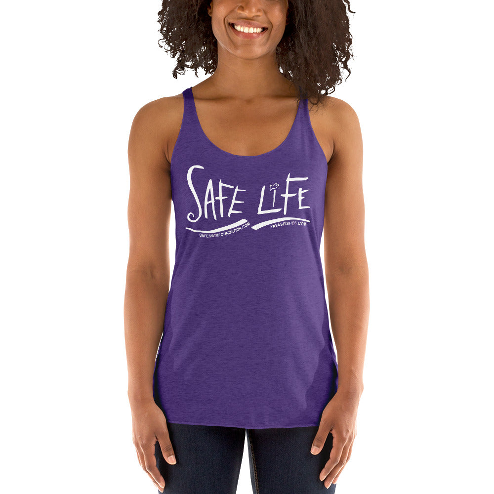 Women's Racerback Tank - Safe Life