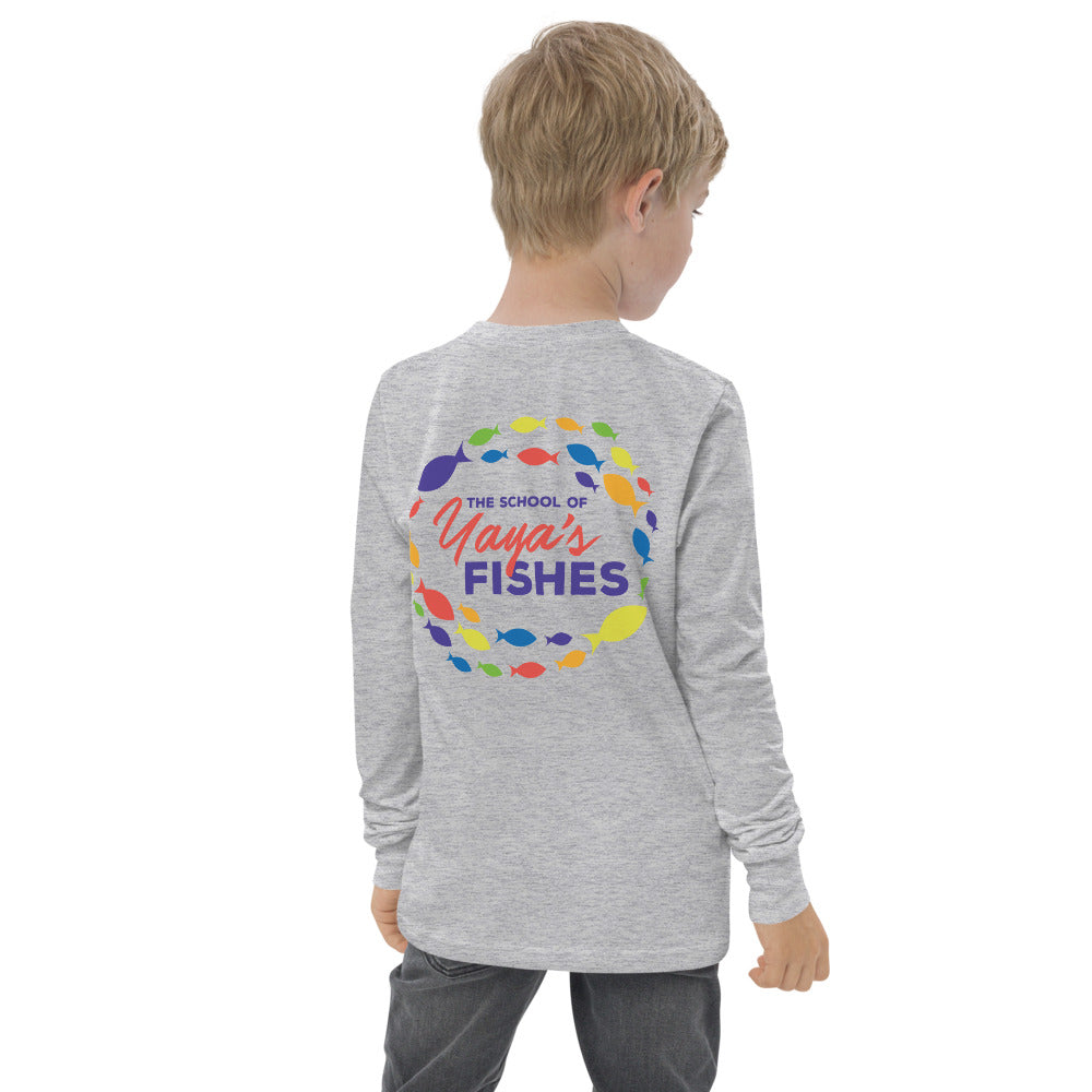 Youth Long Sleeve Tee - Yaya's Fishes Logos