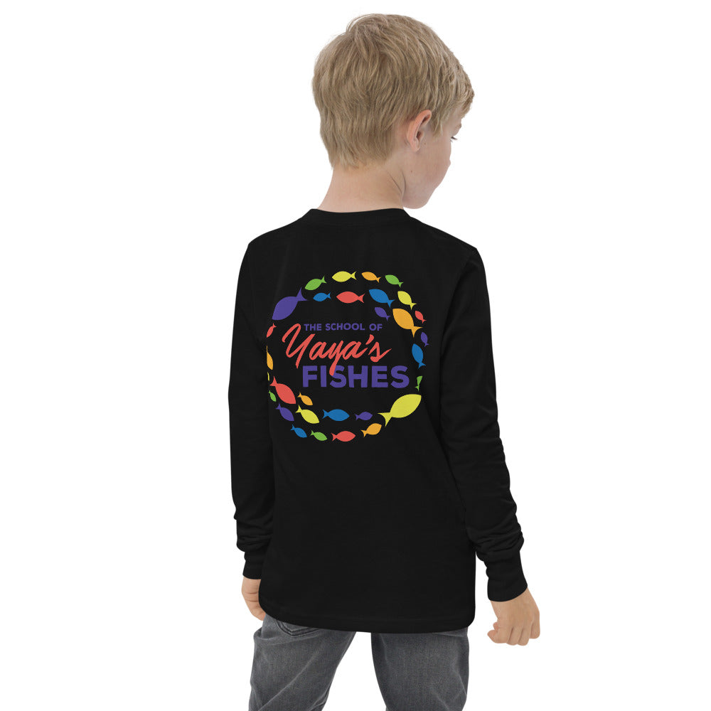 Youth Long Sleeve Tee - Yaya's Fishes Logos