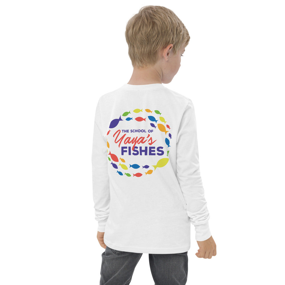 Youth Long Sleeve Tee - Yaya's Fishes Logos